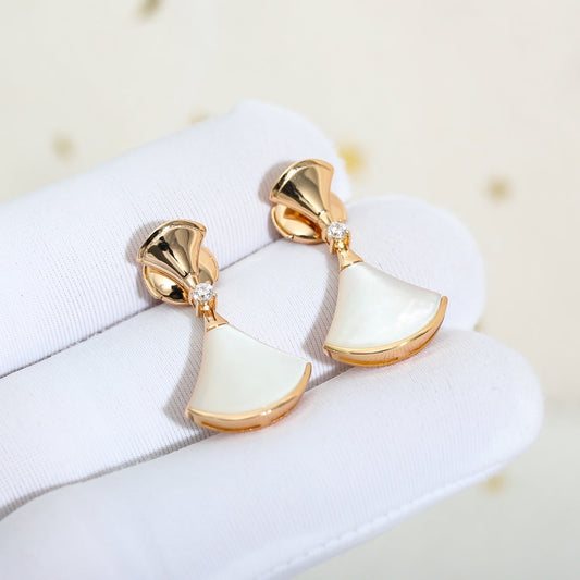 [Lumi Jewels]DREAM MOP PINK GOLD EARRINGS