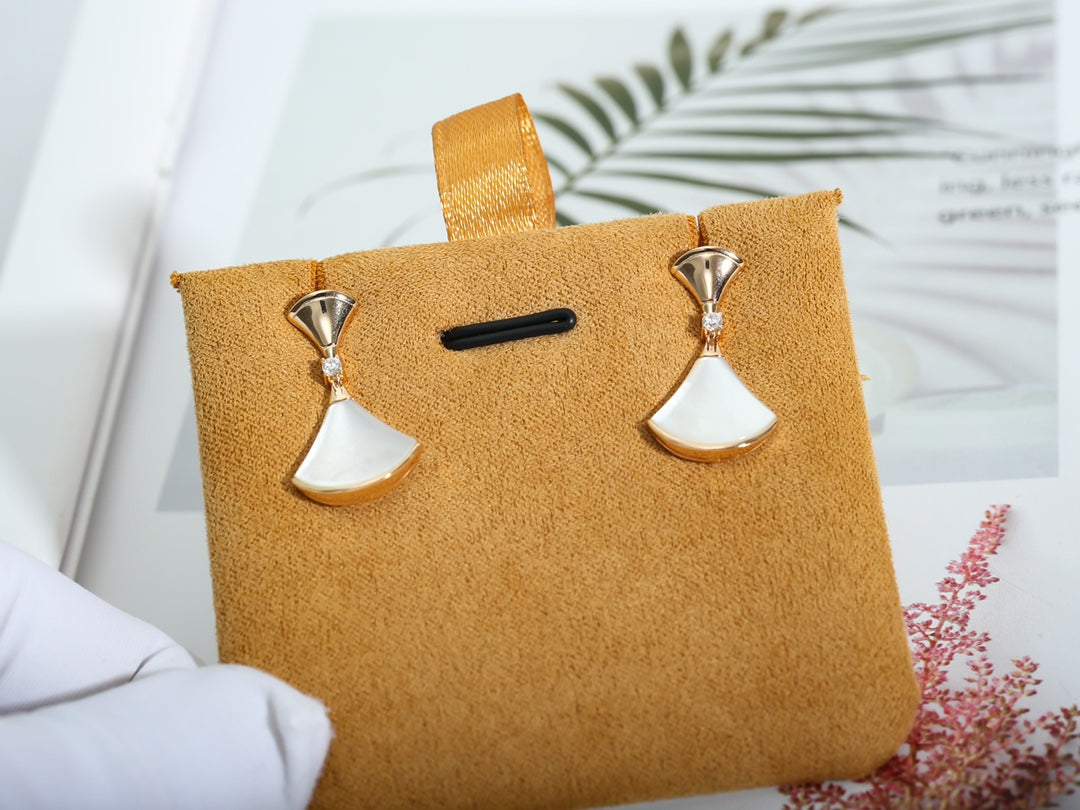 [Lumi Jewels]DREAM MOP PINK GOLD EARRINGS