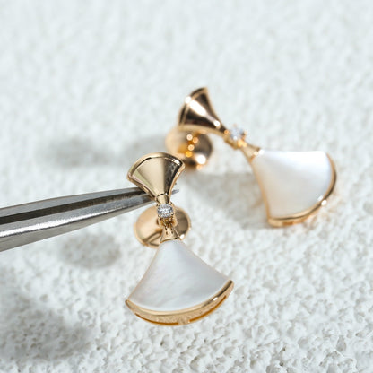 [Lumi Jewels]DREAM MOP PINK GOLD EARRINGS