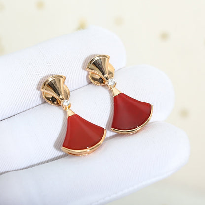 [Lumi Jewels]DREAM Carnelian PINK GOLD EARRINGS