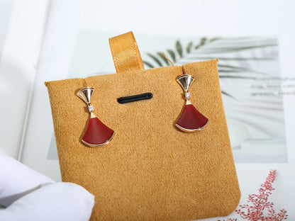 [Lumi Jewels]DREAM Carnelian PINK GOLD EARRINGS