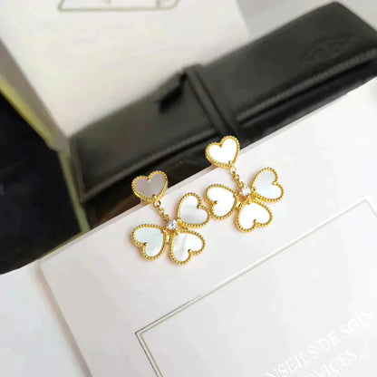 [Lumi Jewels]CLOVER SWEET WHITE MOP EARRINGS