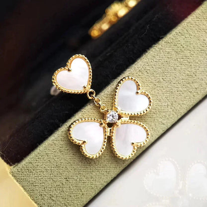 [Lumi Jewels]CLOVER SWEET WHITE MOP EARRINGS