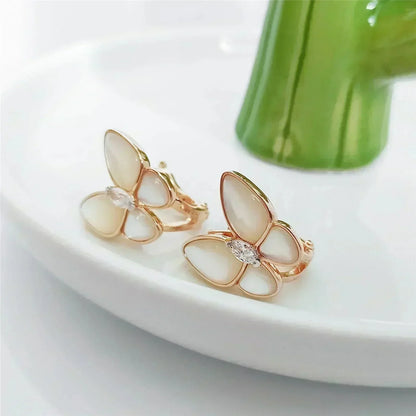 [Lumi Jewels]BUTTERFLY MOP DIAMOND EARRINGS