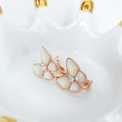 [Lumi Jewels]BUTTERFLY MOP DIAMOND EARRINGS