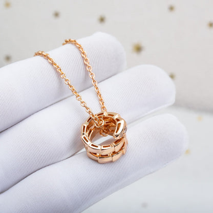 [Lumi Jewels]SERPENTI PINK GOLD NECKLACE DIAMOND