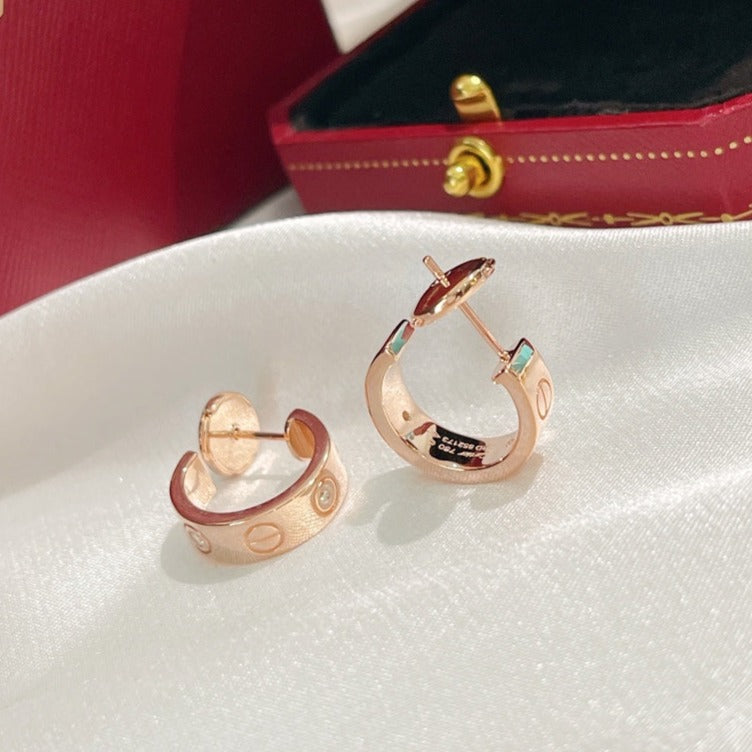 [Lumi Jewelery]LOVE EARRINGS 5.7MM 2 DIAMONDS