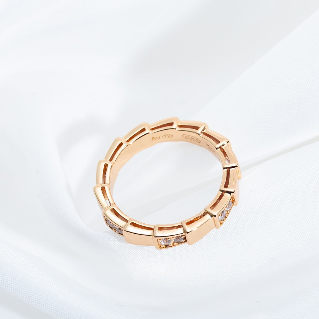 [Lumi Jewels]SERPENTI RING PINK GOLD  3MM