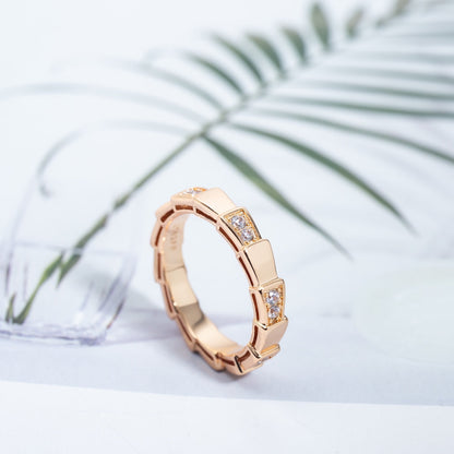 [Lumi Jewels]SERPENTI RING PINK GOLD  3MM