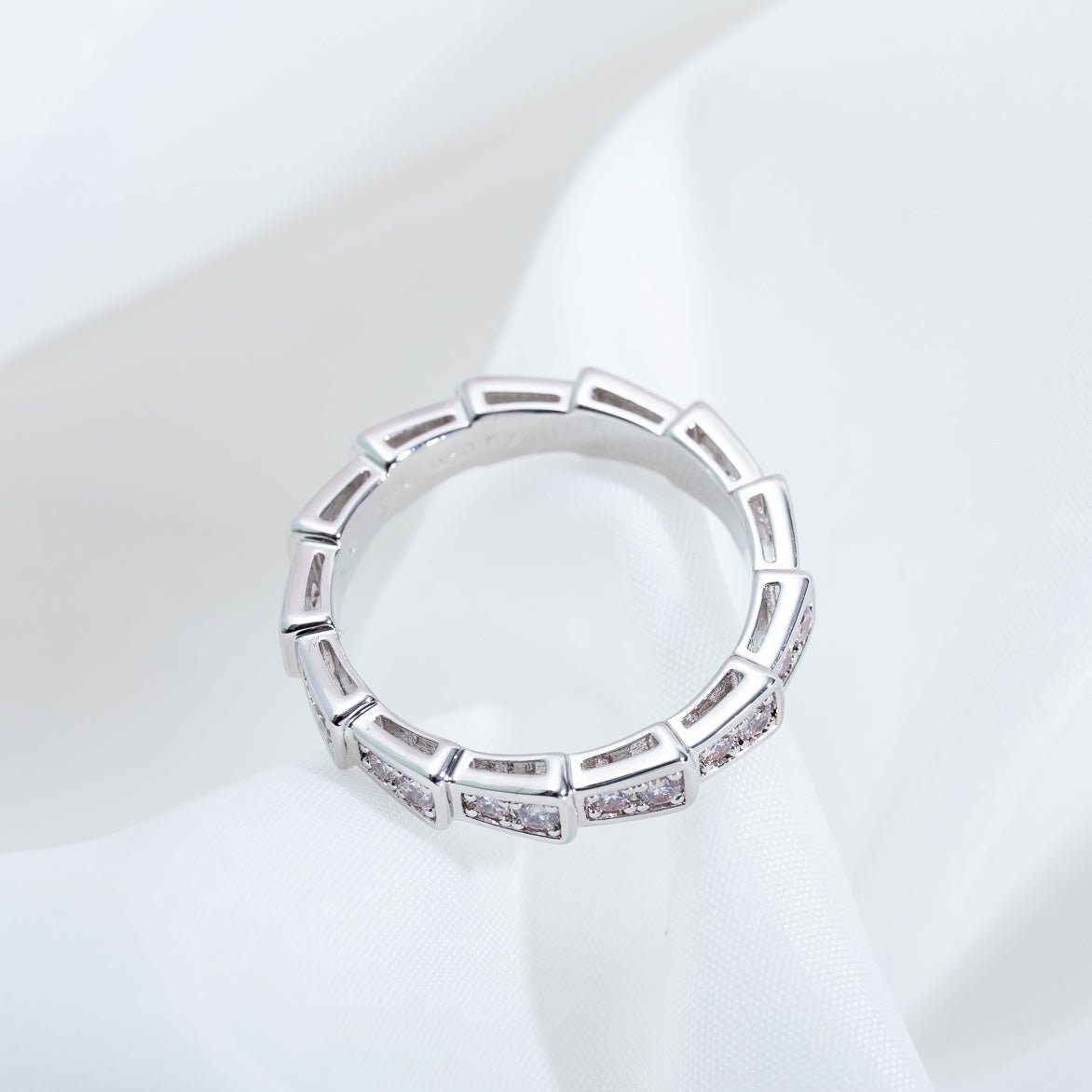 [Lumi Jewels]SERPENTI RING SILVER DIAMOND PAVED 3MM