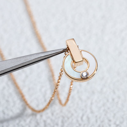 [Lumi Jewels]GARI NECKLACE PINK GOLD MOP