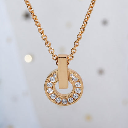 [Lumi Jewels]GARI NECKLACE PINK GOLD DIAMOND