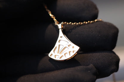 [Lumi Jewels]DREAM NECKLACE WHITE MOP PINK GOLD 1 DIAMOND