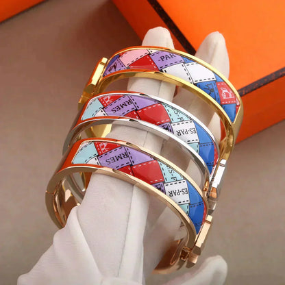 [Lumi Jewels]H BRACELET DOTTED BORDER 12MM