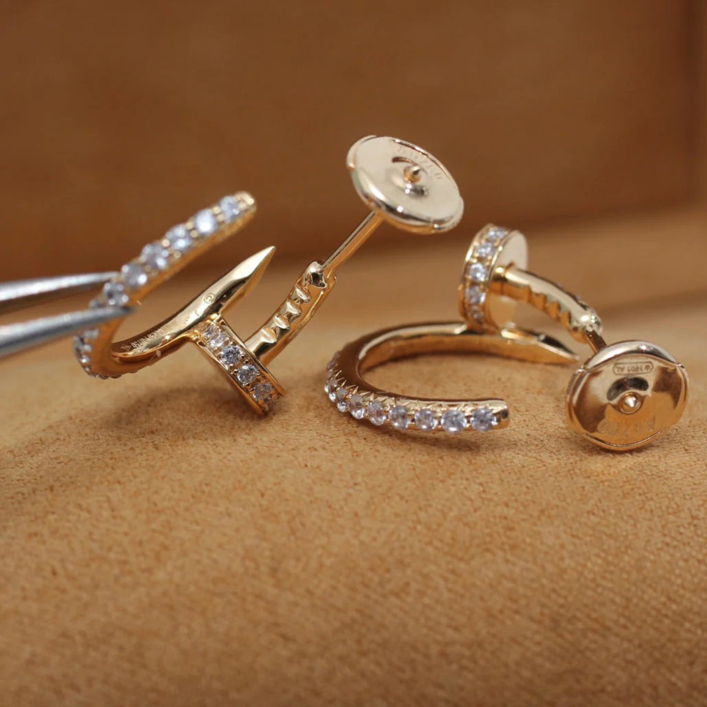 [Lumi Jewelery]JUSTE FULL DIAMOND SMALL EARRINGS