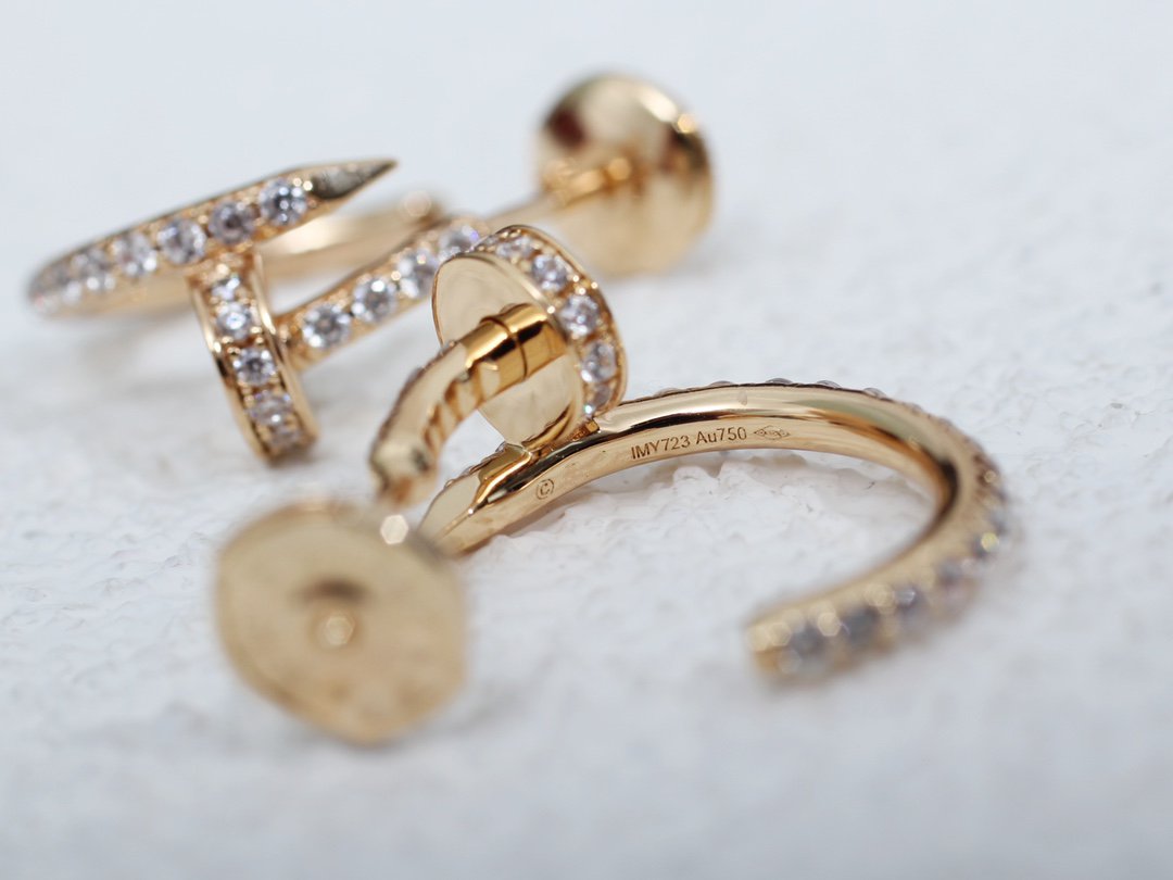 [Lumi Jewels]PUCES D'OREILLES 12.75MM OR ROSE DIAMANT
