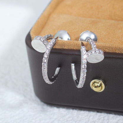 [Lumi Jewels]JUSTE EARRINGS 12.75MM SILVER DIAMOND
