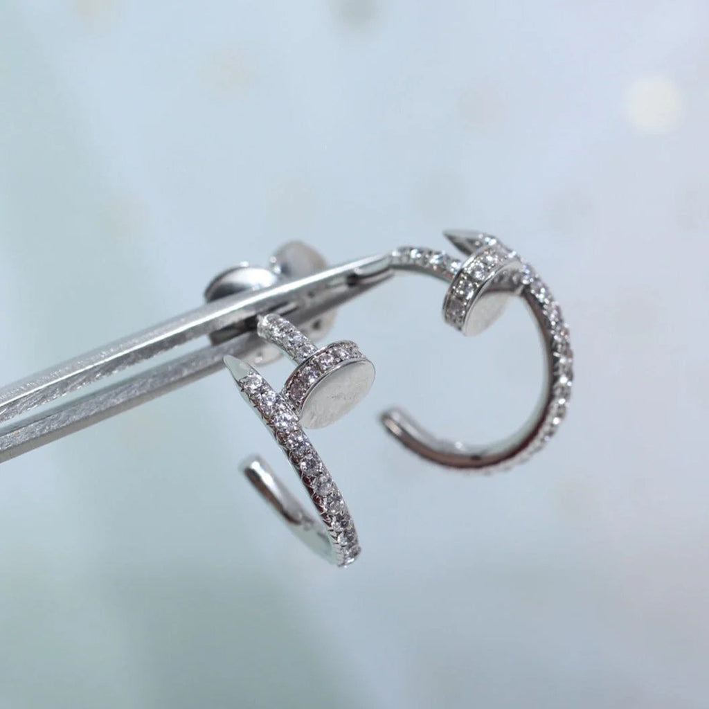 [Lumi Jewelery]JUSTE FULL DIAMOND SMALL EARRINGS