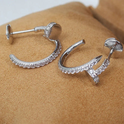 [Lumi Jewelery]JUSTE FULL DIAMOND SMALL EARRINGS