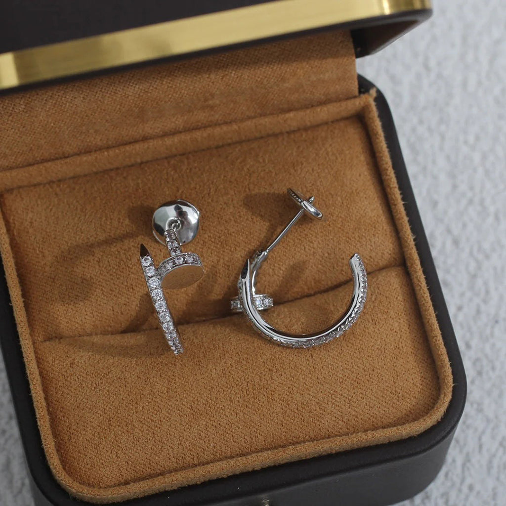 [Lumi Jewelery]JUSTE FULL DIAMOND SMALL EARRINGS