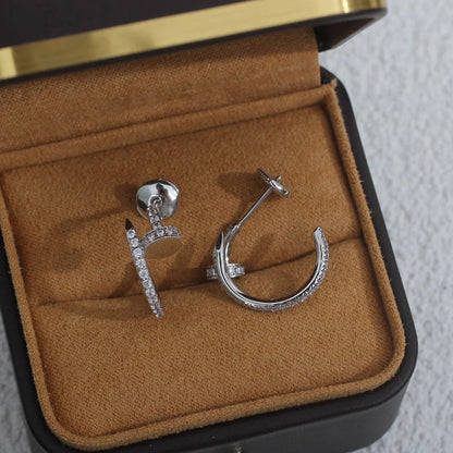 [Lumi Jewelery]JUSTE FULL DIAMOND SMALL EARRINGS
