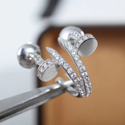 [Lumi Jewelery]JUSTE FULL DIAMOND SMALL EARRINGS