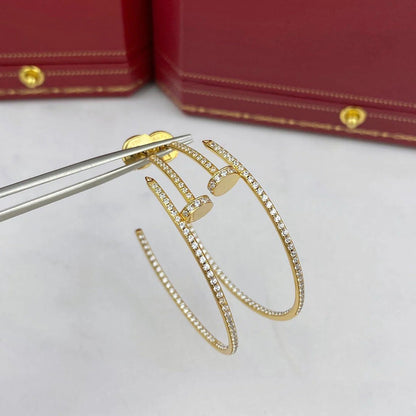 [Lumi Jewelery]JUSTE FULL DIAMOND LARGE EARRINGS