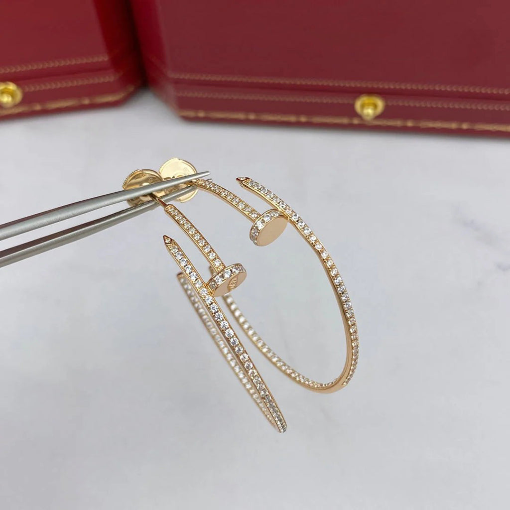 [Lumi Jewelery]JUSTE FULL DIAMOND LARGE EARRINGS
