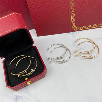 [Lumi Jewelery]JUSTE FULL DIAMOND LARGE EARRINGS