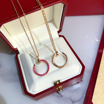 [Lumi Jewelery]JUSTE NECKLACE RED FULL DIAMONDS
