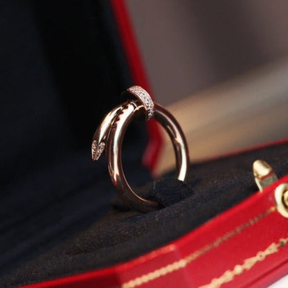 [Lumi Jewels]JUSTE RING 2.65MM PINK GOLD DIAMOND