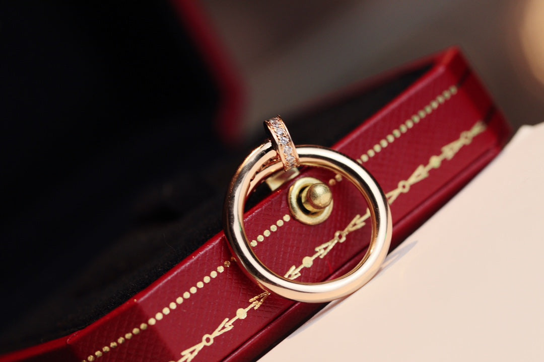 [Lumi Jewels]JUSTE RING 2.65MM PINK GOLD DIAMOND