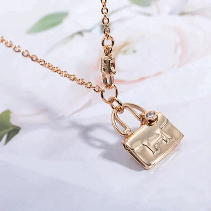 [Lumi Jewels]AMULETTE PEDANT ROSE GOLD NECKLACE