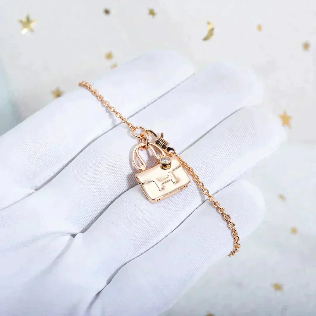 [Lumi Jewels]AMULETTE PEDANT ROSE GOLD NECKLACE