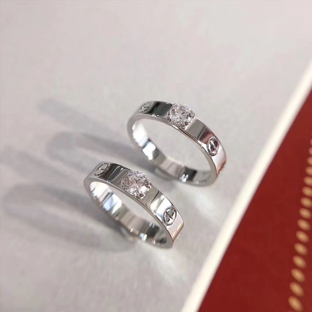 [Lumi Jewels]LOVE RING 3.6MM 1 BIG DIAMOND