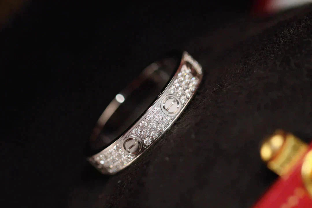 [Lumi Jewels]LOVE RING 3.6MM DIAMOND PAVED