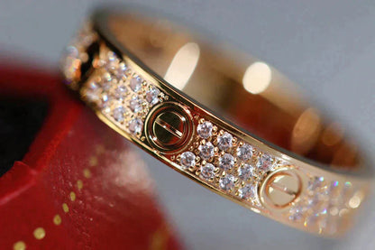 [Lumi Jewels]LOVE RING 3.6MM DIAMOND PAVED