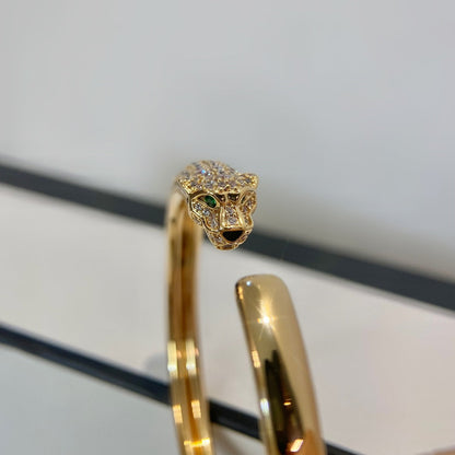 [Lumi Jewels]PANTHERE GOLD DIAMOND OPEN BRACELET