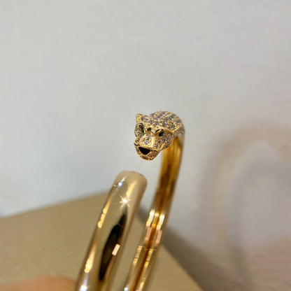 [Lumi Jewels]PANTHERE GOLD DIAMOND OPEN BRACELET