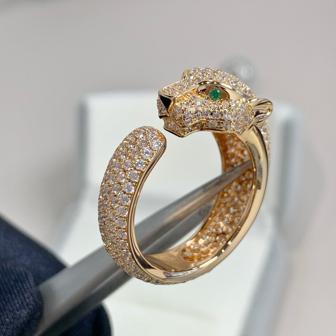 [Lumi Jewels]PANTHERE PINK GOLD DIAMOND RING