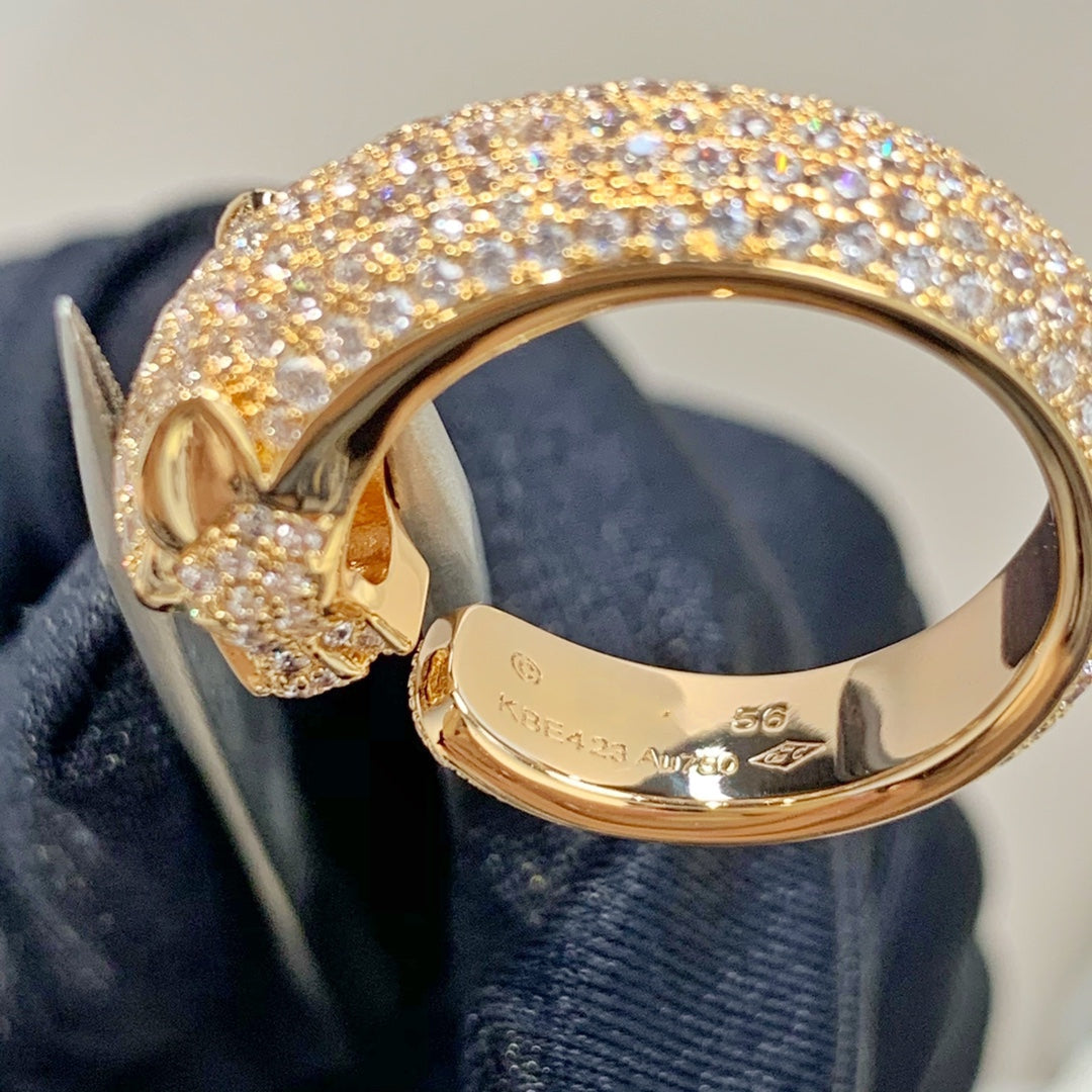 [Lumi Jewels]PANTHERE PINK GOLD DIAMOND RING
