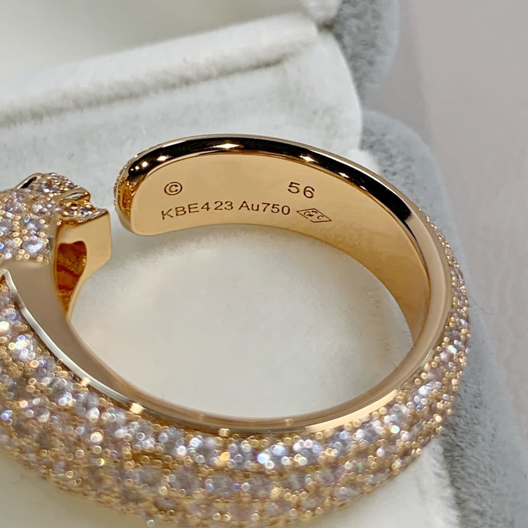[Lumi Jewels]PANTHERE PINK GOLD DIAMOND RING