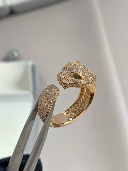 [Lumi Jewels]PANTHERE PINK GOLD DIAMOND RING