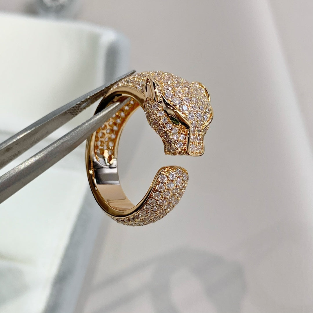 [Lumi Jewels]PANTHERE PINK GOLD DIAMOND RING