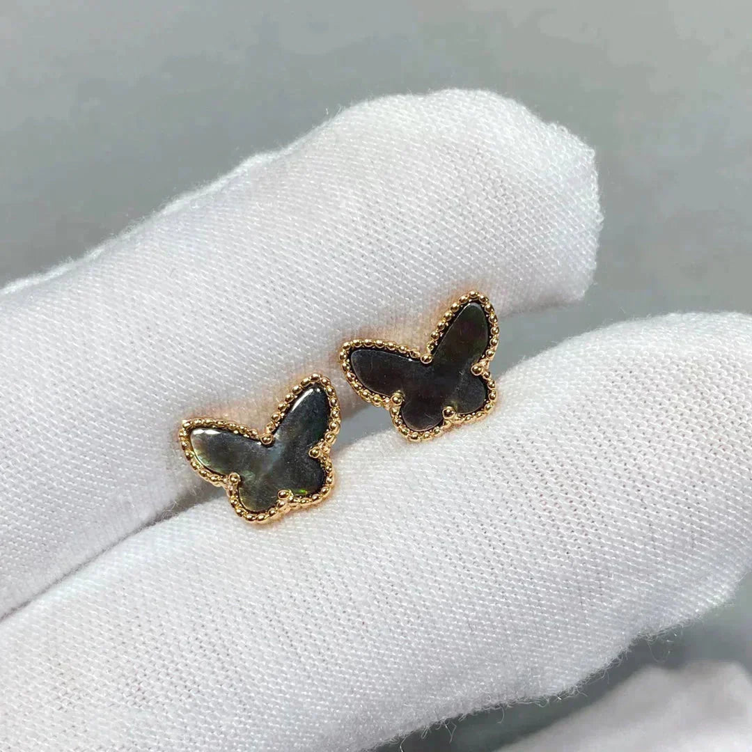 [Lumi Jewels]BUTTERFLY DARK MOP  EARRINGS