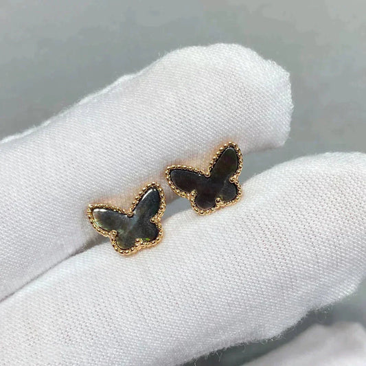 [Lumi Jewels]BUTTERFLY DARK MOP  EARRINGS