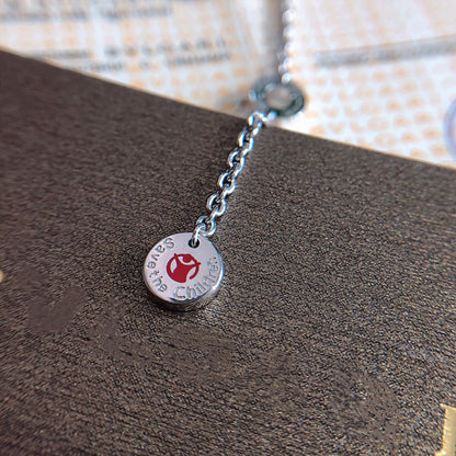 [Lumi Jewels]ZERO 1 BLACK CERAMIC SILVER NECKLACE