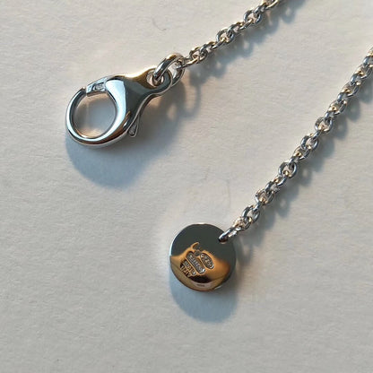 [Lumi Jewels]ZERO 1 BLACK CERAMIC SILVER NECKLACE