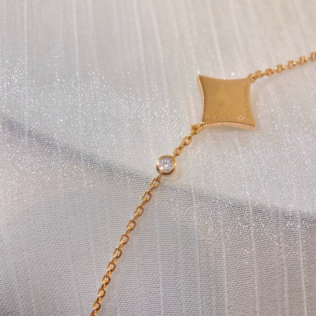 [Lumi Jewels]COLOR STAR CARNELIAN PINK GOLD DIAMOND BRACELET