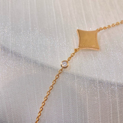 [Lumi Jewels]COLOR STAR CARNELIAN PINK GOLD DIAMOND BRACELET